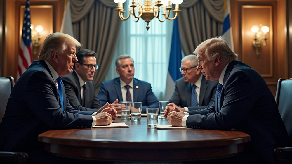 Økende Spenninger i Gaza når Trump og Netanyahu Diskuterer Løsninger