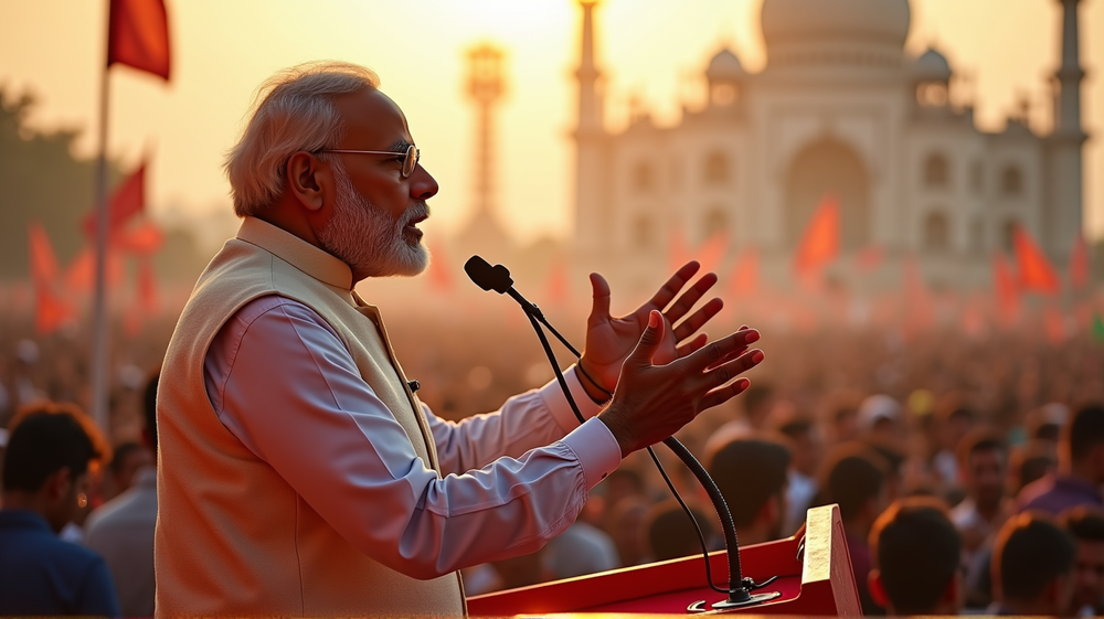 Statsminister Modi svarer på Trumps kritikk med visjon for Indias globale fremgang