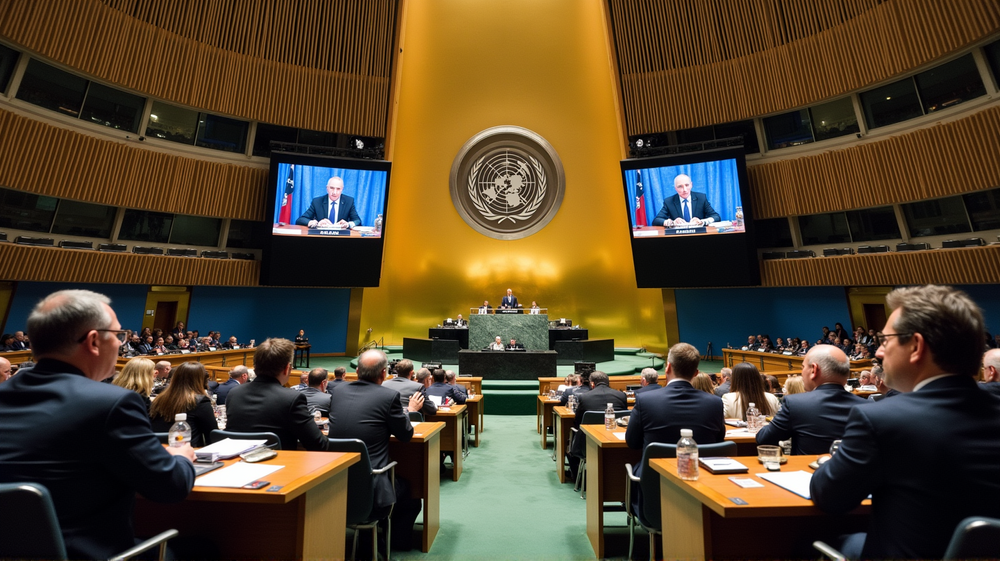 FNs Historiske Trekk: Fordømmelse av Hamas og Støtte til To-Statlig Løsning