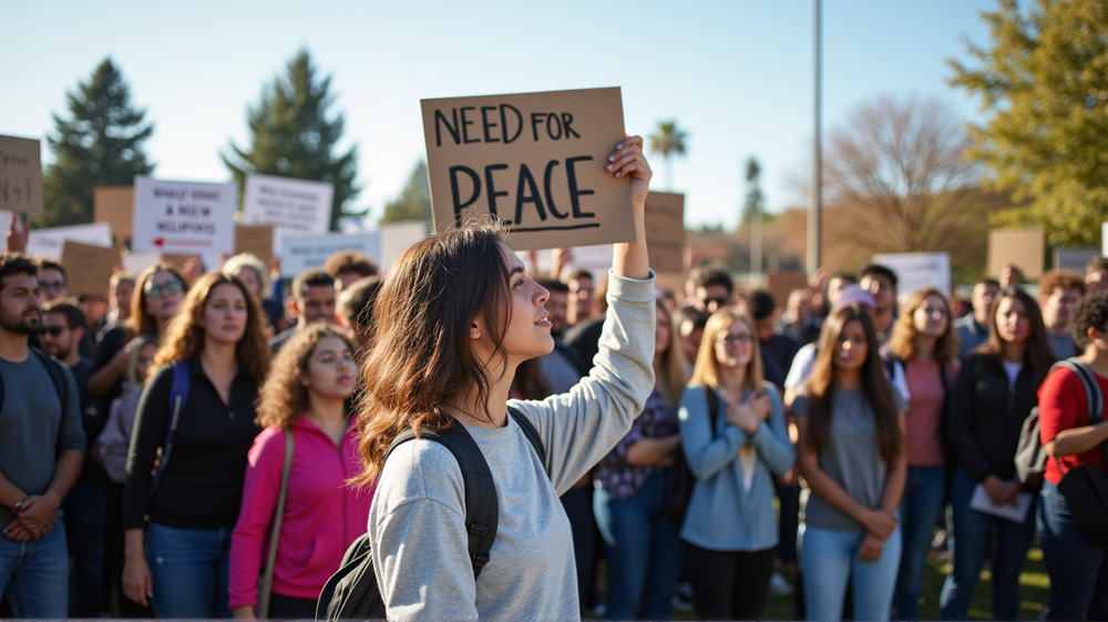 Studentenes Stemmer Gjenspeiler Mens Midtøsten Fredsplan Utvikles