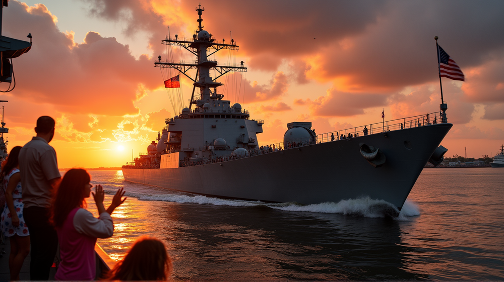 USS McFaul Setter Seil for Midtøsten Midt i Økende Spenninger