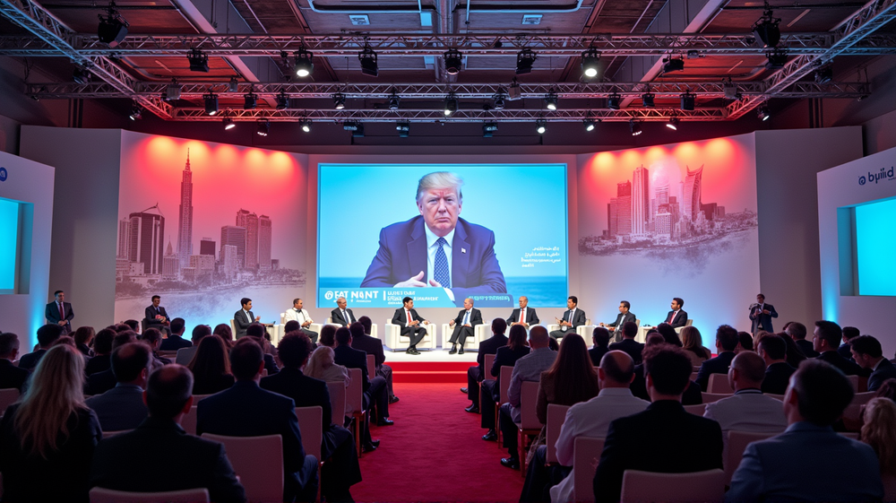 Trump slår alarm om Netflix-Warner-avtale under Det Midtøsten økonomiforumet