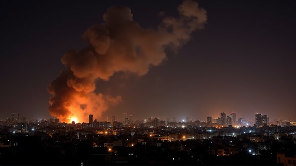 Irans heftige gjengjeldelse: Missilspor over Israel