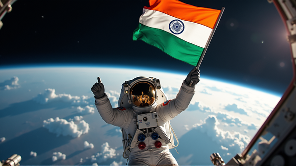 Shubhanshu Shukla Heiser Nasjonalflagget på ISS, Øker Nasjonal Stolthet