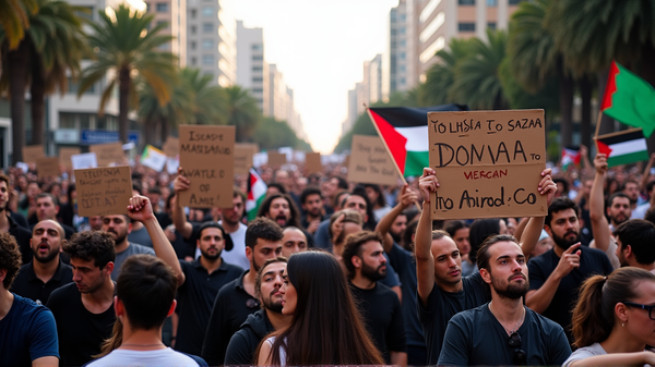 Kaos i Tel Aviv: Protester bryter ut over Netanyahus Gaza-strategi