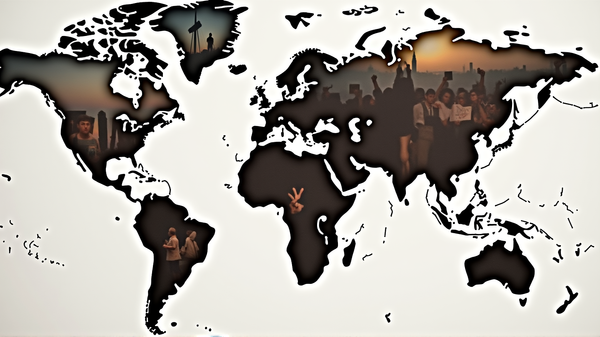 Globale Protester Krever Rettferdighet Midt i Midtøstens Uroligheter